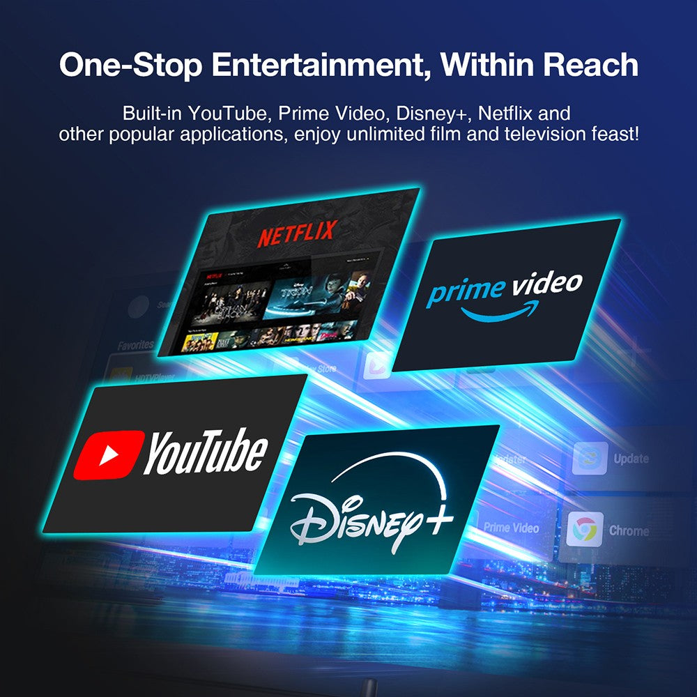 GTMEDIA HDTV Converter X1 TV Box, Android 11, ATSC 3.0 DRM, DVR nahrávání, 4K HDR, vestavěný Miracast, 2GB RAM 32GB ROM, Bluetooth 5.0, 2.4G/5G WiFi - americká zástrčka