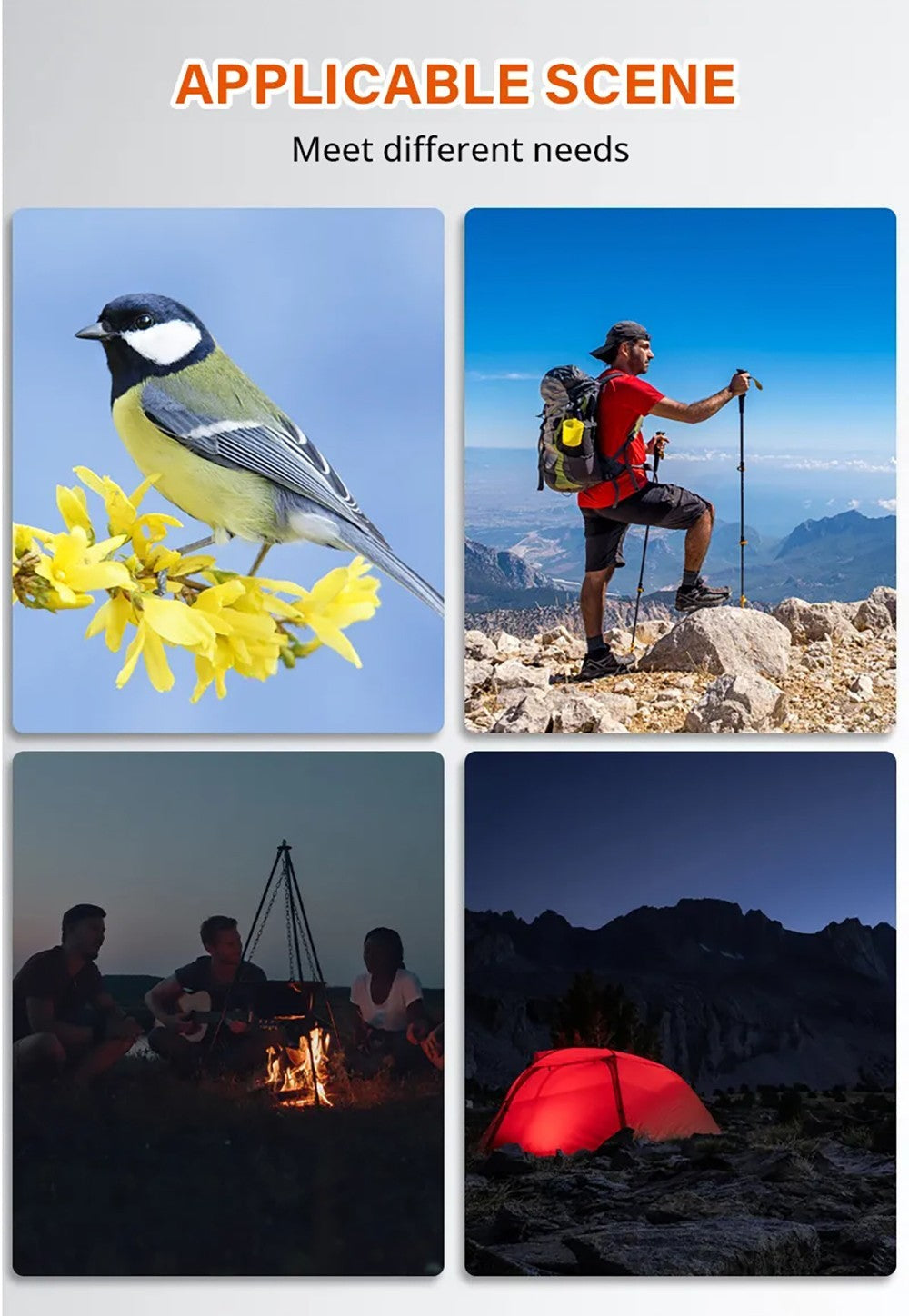 Noční vidění GTMEDIA N2 s dalekohledem, paměťová karta 32 GB, 5násobný zoom, 2,31palcový HD displej