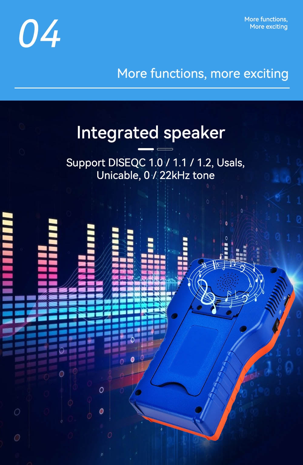 GTMEDIA V8 Finder PRO 2 Satelitní vyhledávač ATSC-C digitální detektor satelitního signálu - oranžový, zástrčka EU