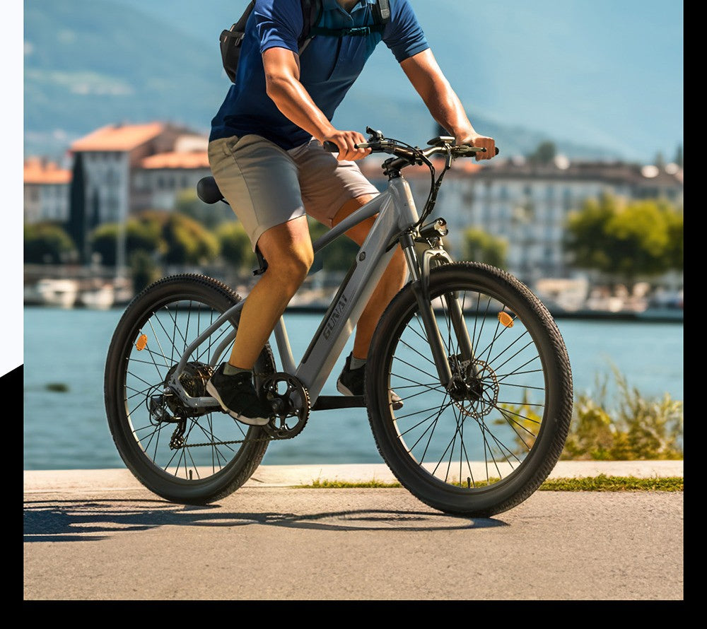 Elektrokolo GUNAI GN27, motor 750 W, baterie 48 V 10,4 Ah, senzor točivého momentu, pneumatiky 27,5 palce, maximální rychlost 35 km/h, maximální dojezd 70 km, řazení Shimano 7 rychlostí, kotoučová brzda