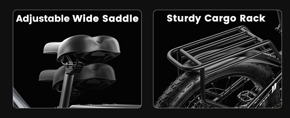 Elektrokolo GUNAI GN68, motor 2*1000, baterie 48 V 17,5 Ah, tlusté pneumatiky 26*3,0 palce, maximální rychlost 50 km/h, maximální dojezd 60 mil, řazení Shimano 7 rychlostí, mechanická kotoučová brzda