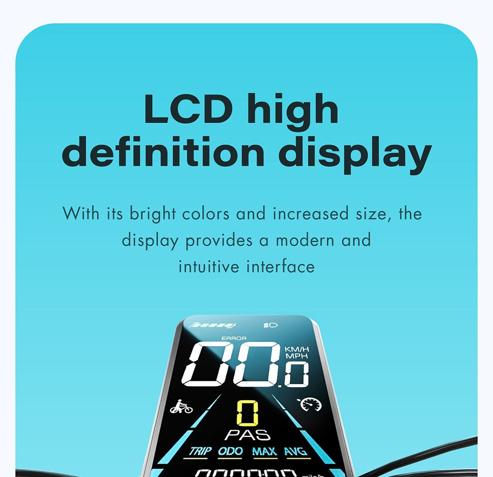 Elektrokolo GUNAI-V, motor 1000 W, baterie 48 V 21 Ah, tlusté pneumatiky 26 x 4,0 palce, maximální rychlost 50 km/h, dojezd 70 km, dvojité hydraulické kotoučové brzdy, Shimano 7 rychlostí, LCD displej