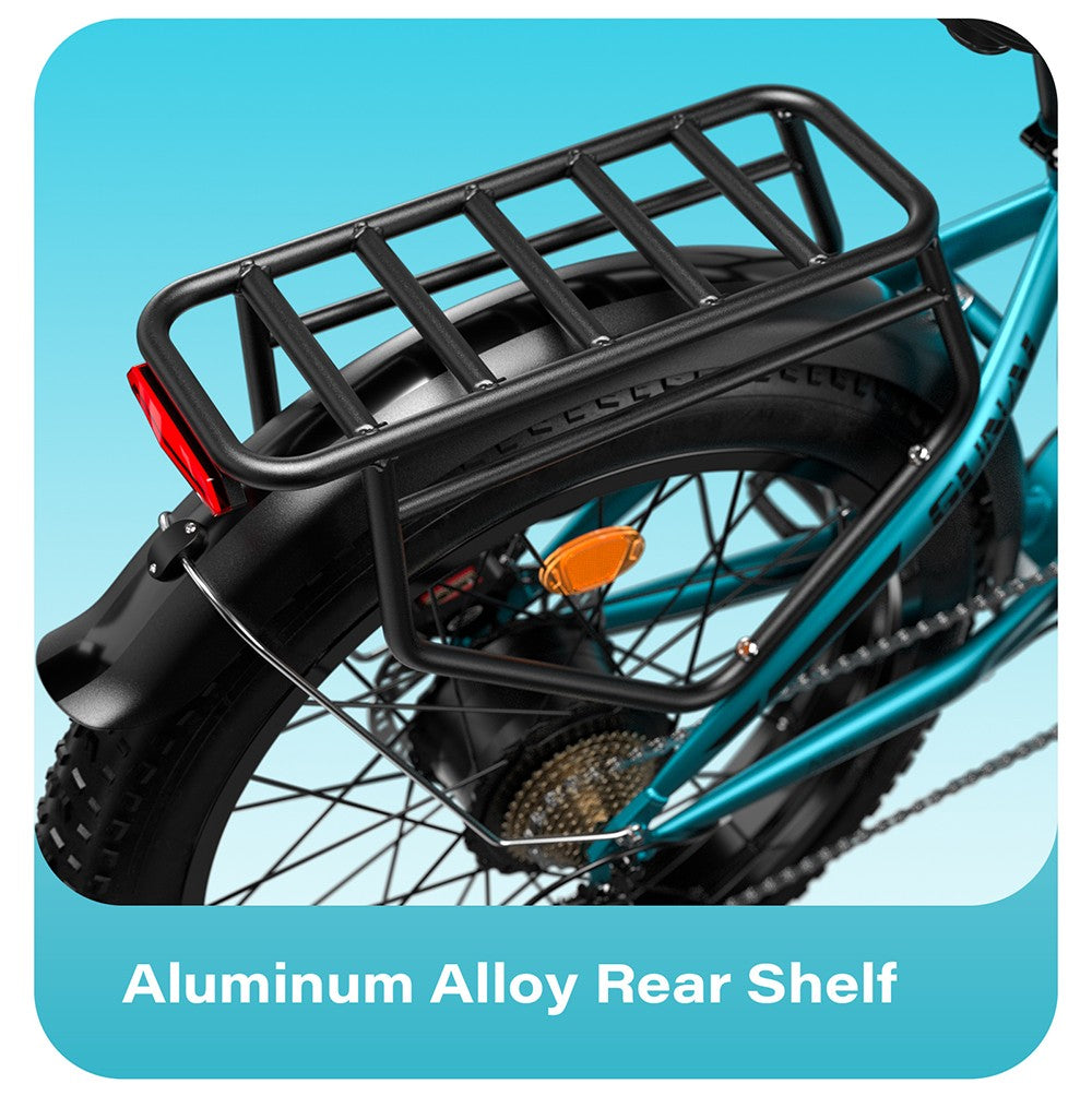 Elektrokolo GUNAI-V, motor 1000 W, baterie 48 V 21 Ah, tlusté pneumatiky 26 x 4,0 palce, maximální rychlost 50 km/h, dojezd 70 km, dvojité hydraulické kotoučové brzdy, Shimano 7 rychlostí, LCD displej