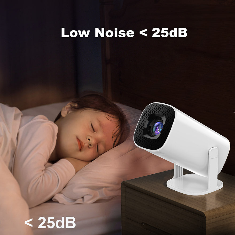 Přenosný projektor GXMO P30, otočení o 180°, 150 ANSI, 1280*720P, korekce lichoběžníkového zkreslení, WiFi 6 - zástrčka EU