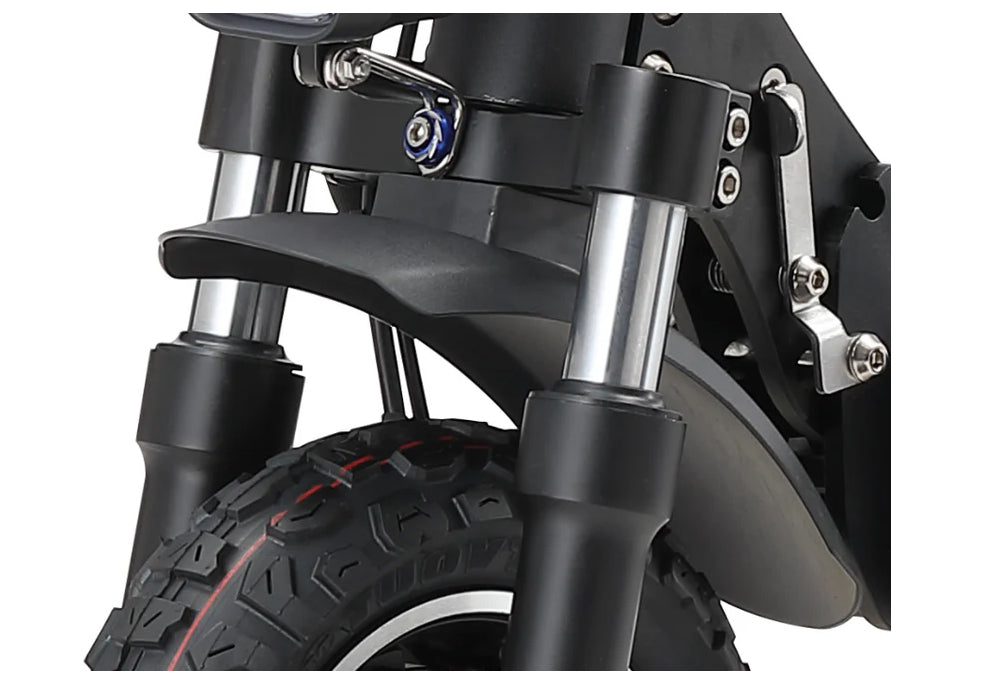 Elektrická koloběžka Halo Knight T104, 10palcové terénní pneumatiky, motor 1000 W * 2, maximální rychlost 65 km/h, dálkové ovládání, baterie 52 V 21 Ah, dojezd 45 km - černá