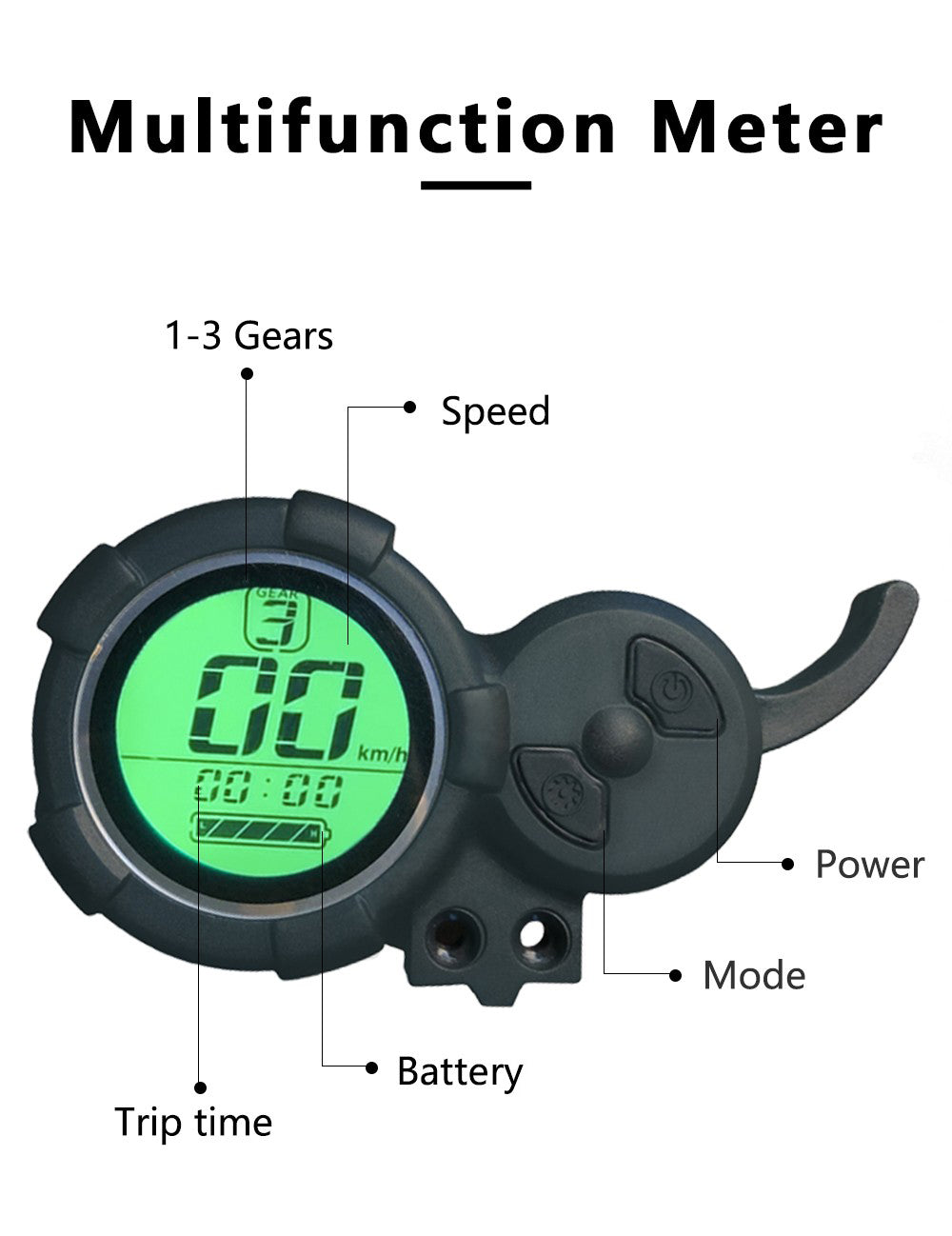 Elektrická koloběžka Halo Knight T104, 10palcové terénní pneumatiky, motor 1000 W * 2, maximální rychlost 65 km/h, dálkové ovládání, baterie 52 V 21 Ah, dojezd 45 km - černá