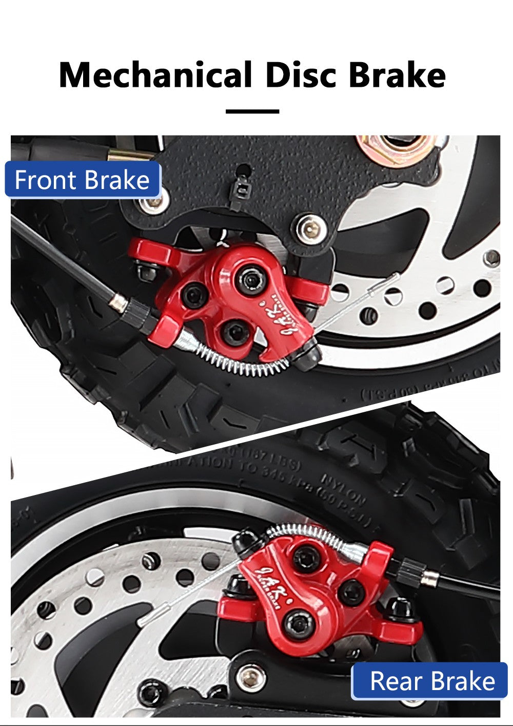 Elektrická koloběžka Halo Knight T104, 10palcové terénní pneumatiky, motor 1000 W * 2, maximální rychlost 65 km/h, dálkové ovládání, baterie 52 V 21 Ah, dojezd 45 km - černá