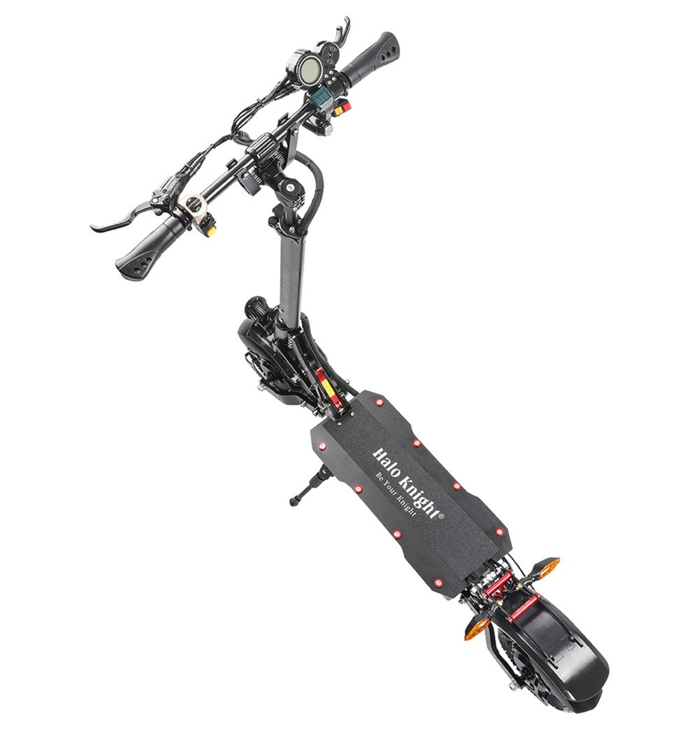 Elektrická koloběžka Halo Knight T108, 10palcové silniční pneumatiky, motor 1000 W * 2, maximální rychlost 65 km/h, baterie 52 V 28,8 Ah, maximální dojezd 60 km