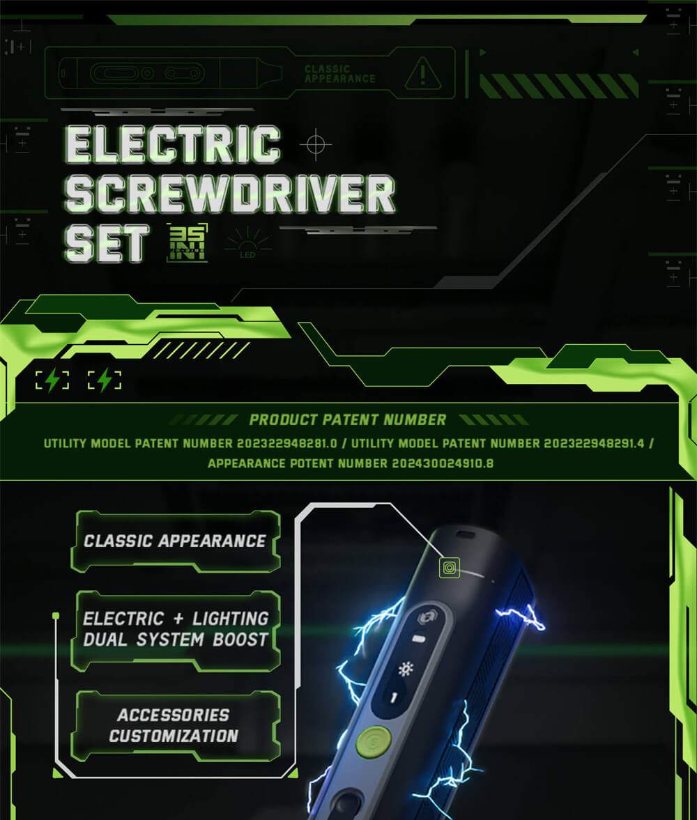 Sada elektrických šroubováků Hanboost ES01 35 v 1, akumulátorový přesný nástroj s magnetickými bity, manuální a elektrický režim, 4 točivé momenty, 4 LED diody, pro opravy počítačů, telefonů, fotoaparátů, notebooků, hodinek a dronů