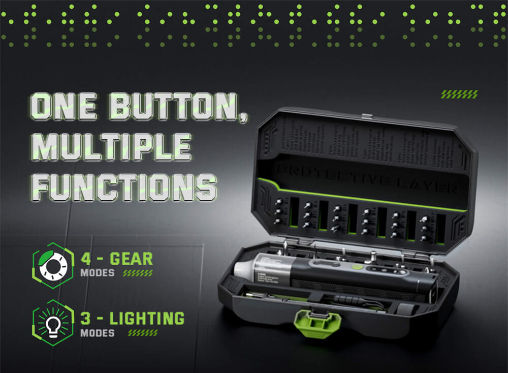 Sada elektrických šroubováků Hanboost ES01 35 v 1, akumulátorový přesný nástroj s magnetickými bity, manuální a elektrický režim, 4 točivé momenty, 4 LED diody, pro opravy počítačů, telefonů, fotoaparátů, notebooků, hodinek a dronů