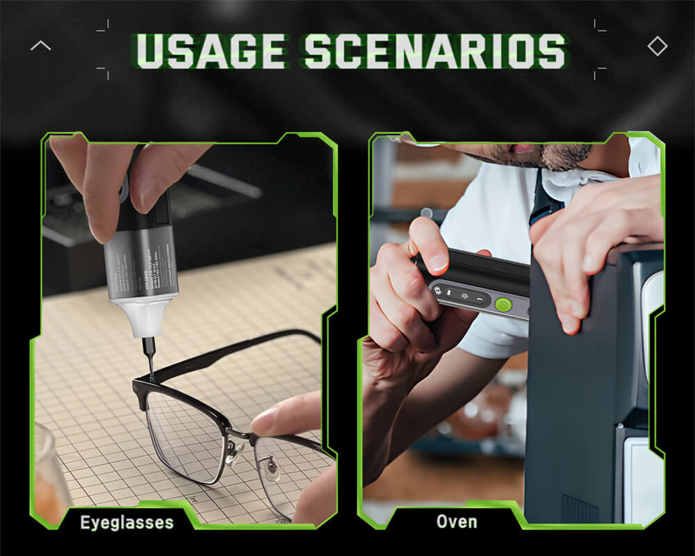 Sada elektrických šroubováků Hanboost ES01 35 v 1, akumulátorový přesný nástroj s magnetickými bity, manuální a elektrický režim, 4 točivé momenty, 4 LED diody, pro opravy počítačů, telefonů, fotoaparátů, notebooků, hodinek a dronů