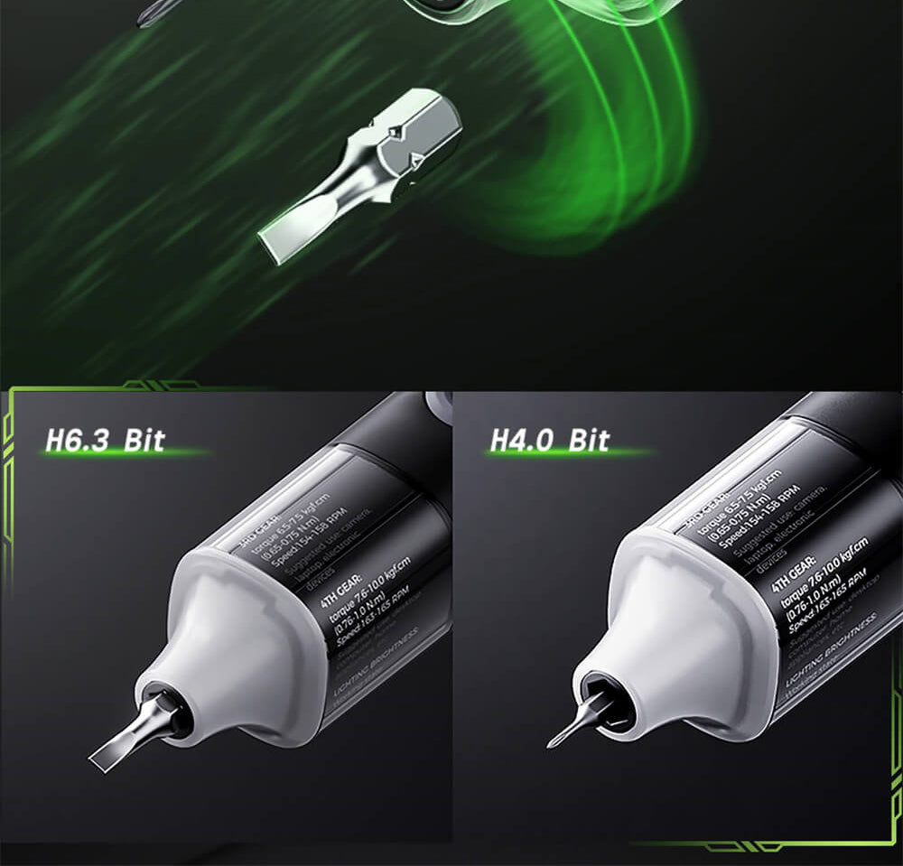 Sada elektrických šroubováků Hanboost ES01 35 v 1, akumulátorový přesný nástroj s magnetickými bity, manuální a elektrický režim, 4 točivé momenty, 4 LED diody, pro opravy počítačů, telefonů, fotoaparátů, notebooků, hodinek a dronů