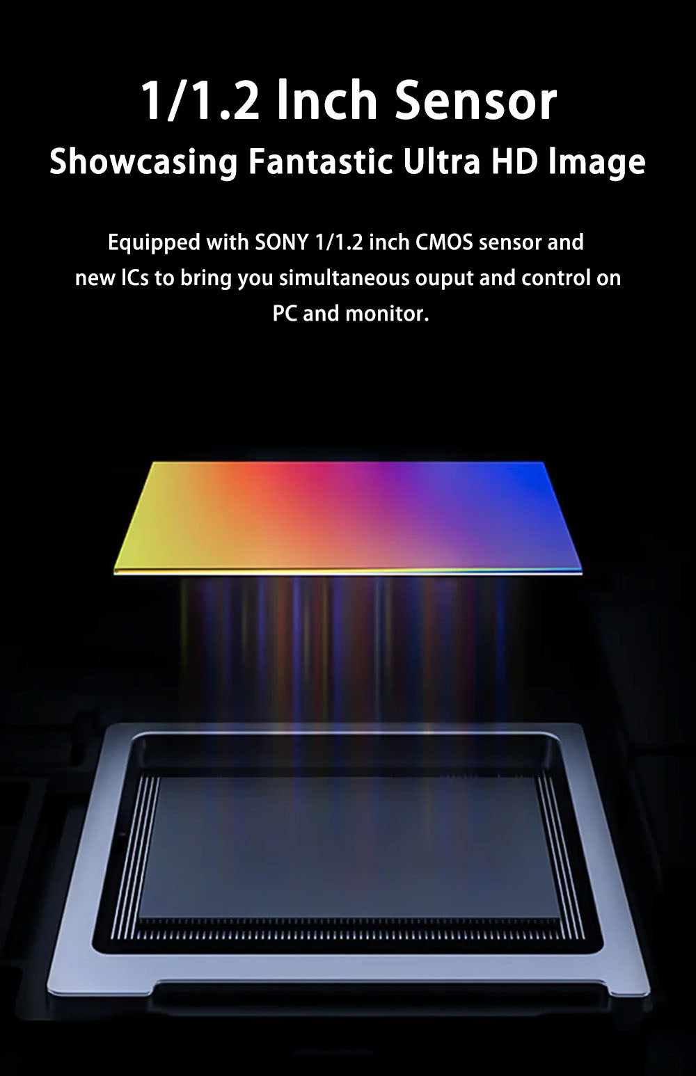 Mikroskopická kamera HAYEAR HY-6800, 4K FHD 60FPS, 1/1,2" SONY IMX585 C-Mount, průmyslový elektronický digitální mikroskop, pájení desek plošných spojů pro opravy telefonů