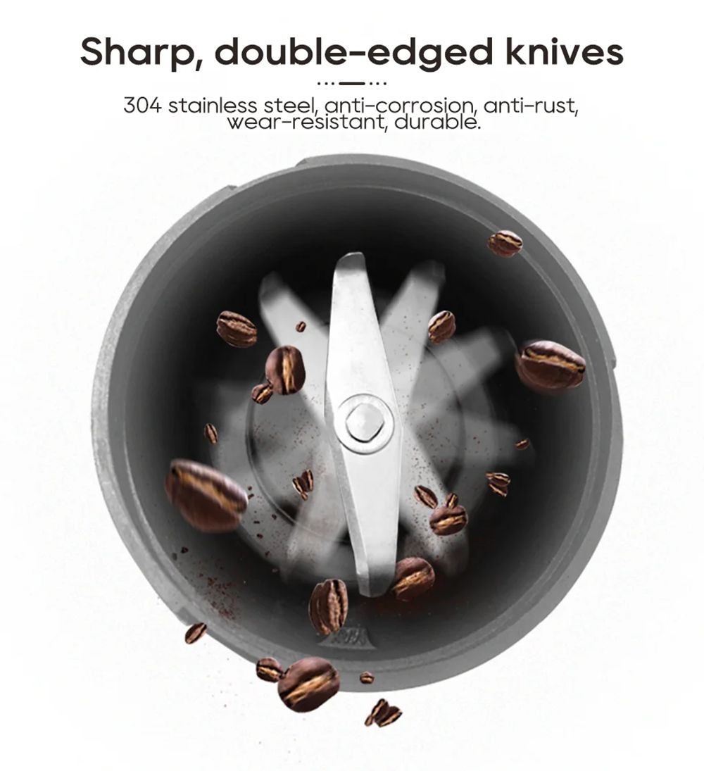 Mlýnek na kávu HiBREW G2 3v1, 2000mAh dvojitý šálek, mixéry na ovoce, odšťavňovače, mixér, drtič ledu, na kempování nebo cesty