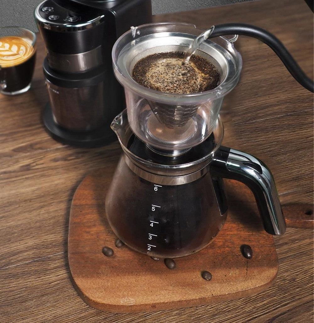 Elektrický mlýnek na kávu HiBREW G3, 34stupňová stupnice, zásobník na 210 g kávových zrn, zásobník na 100 g prášek, 48mm kónický mlecí kamen, antistatická funkce, manuální/automatický režim