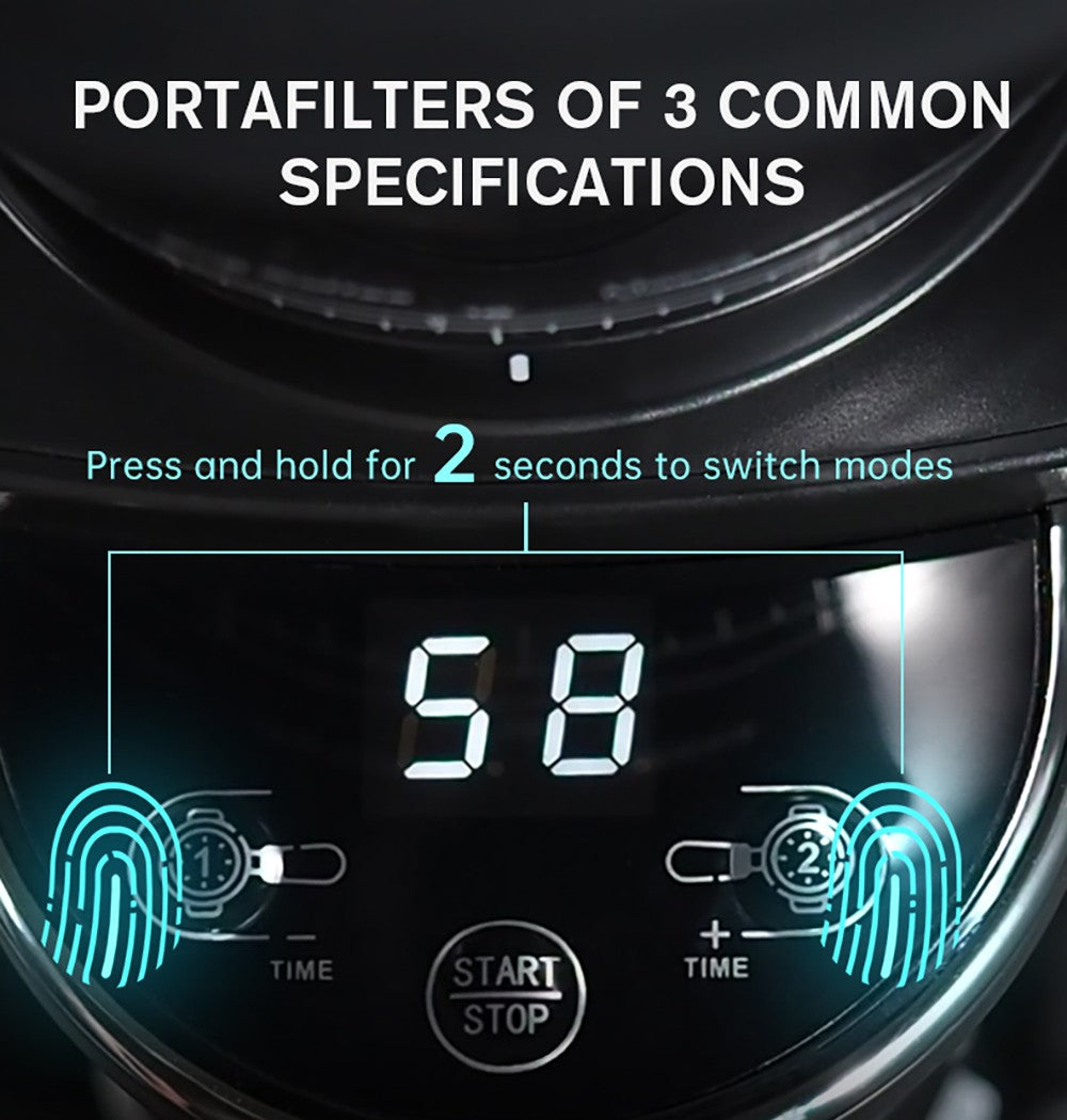 Mlýnek na kávu HiBREW G3A, kónický mlecí strojek 40 mm, ventilátor, 31stupňová stupnice, paměť a antistatická funkce, manuální a automatický, vizuální ukládání kávových zrn, béžová