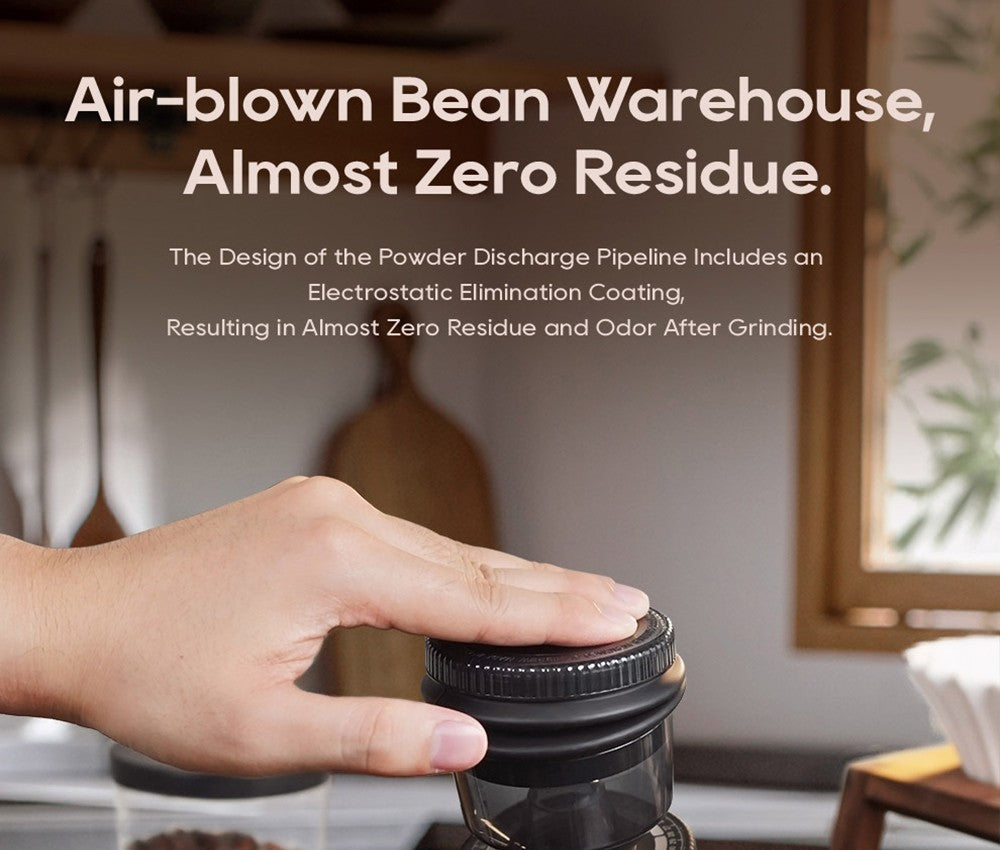 Elektrický mlýnek na kávu HiBREW G5, kónický mlecí strojek 48 mm, 36 převodů, nastavitelný mletí, pro espresso/tureckou/pour over/mocca/drip kávu