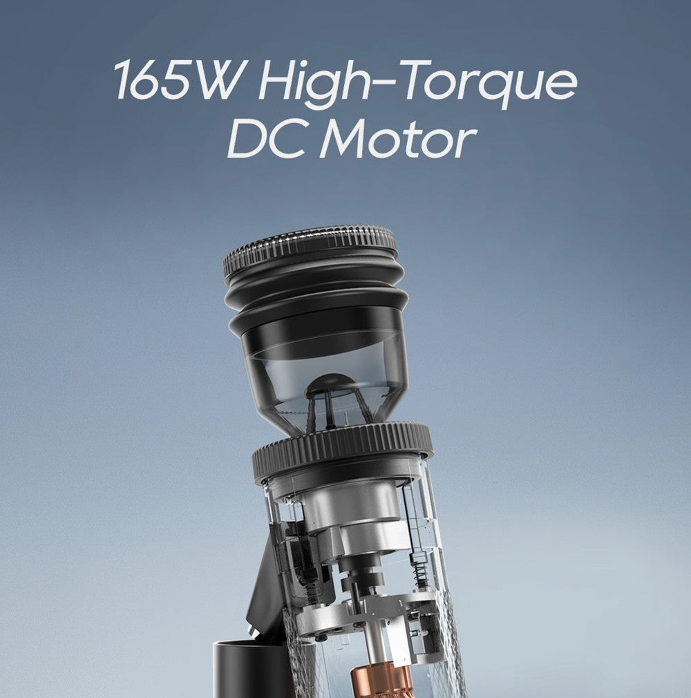 Elektrický mlýnek na kávu HiBREW G5, kónický mlecí strojek 48 mm, 36 převodů, nastavitelný mletí, pro espresso/tureckou/pour over/mocca/drip kávu