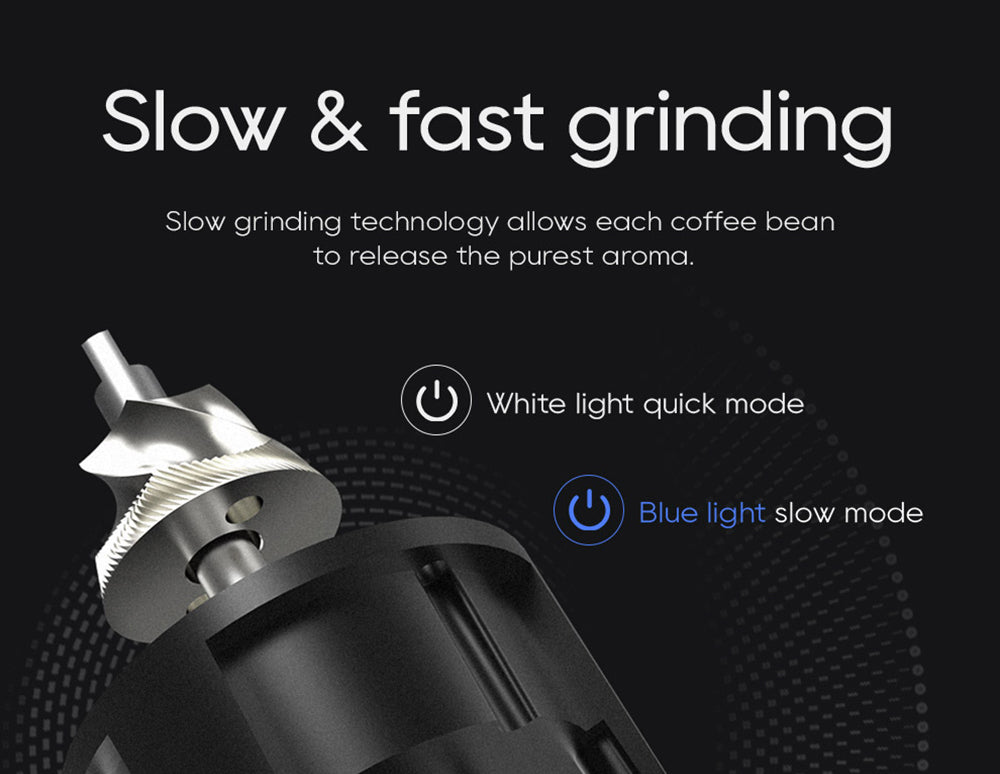 Elektrický mlýnek na kávu HiBREW G5, kónický mlecí strojek 48 mm, 36 převodů, nastavitelný mletí, pro espresso/tureckou/pour over/mocca/drip kávu