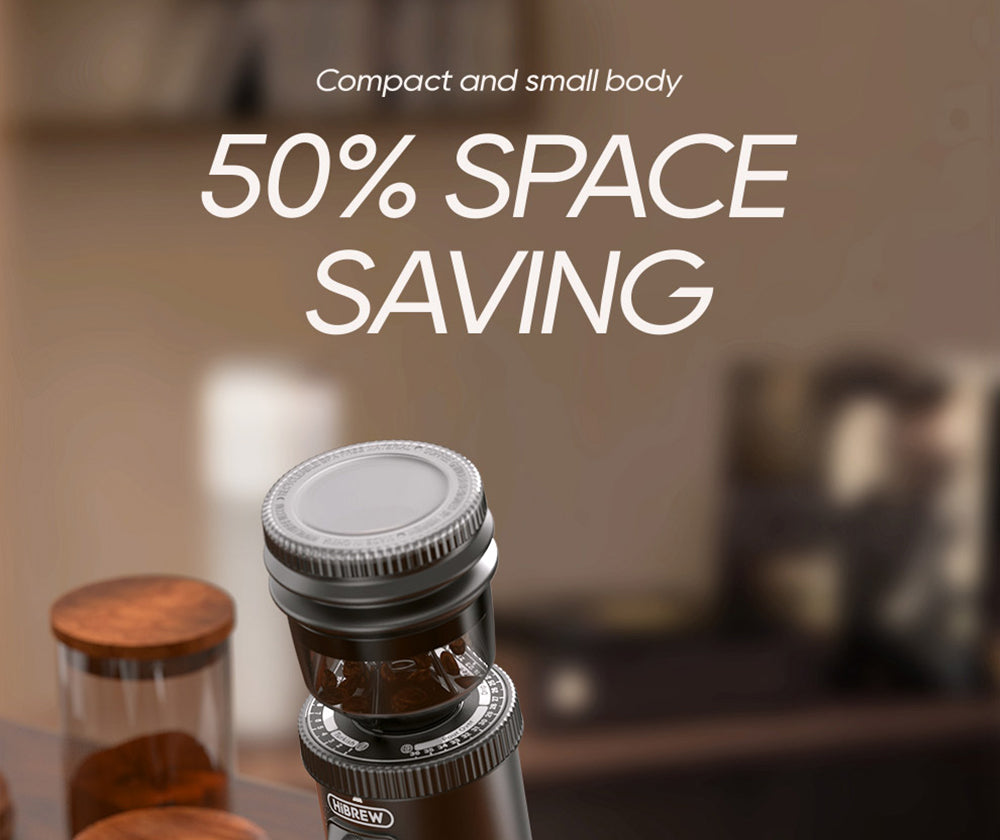 Elektrický mlýnek na kávu HiBREW G5, kónický mlecí strojek 48 mm, 36 převodů, nastavitelný mletí, pro espresso/tureckou/pour over/mocca/drip kávu