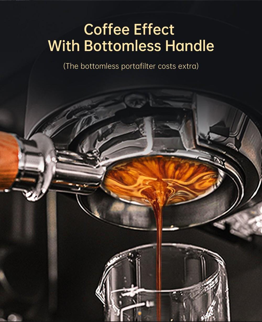 Kávovar HiBREW H11 1450 W, poloautomatický espresso kávovar s tlakem 19 barů, nádržka na vodu 1,1 l, ESE POD prášek pro dvojí použití, horká voda