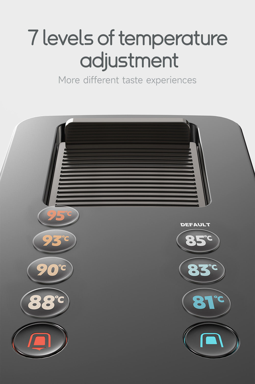 Kávovar na kapsle HiBREW H15 Nes, vysokotlaká extrakce 20 barů, odnímatelná nádržka na mléko, nastavitelná teplota a objem