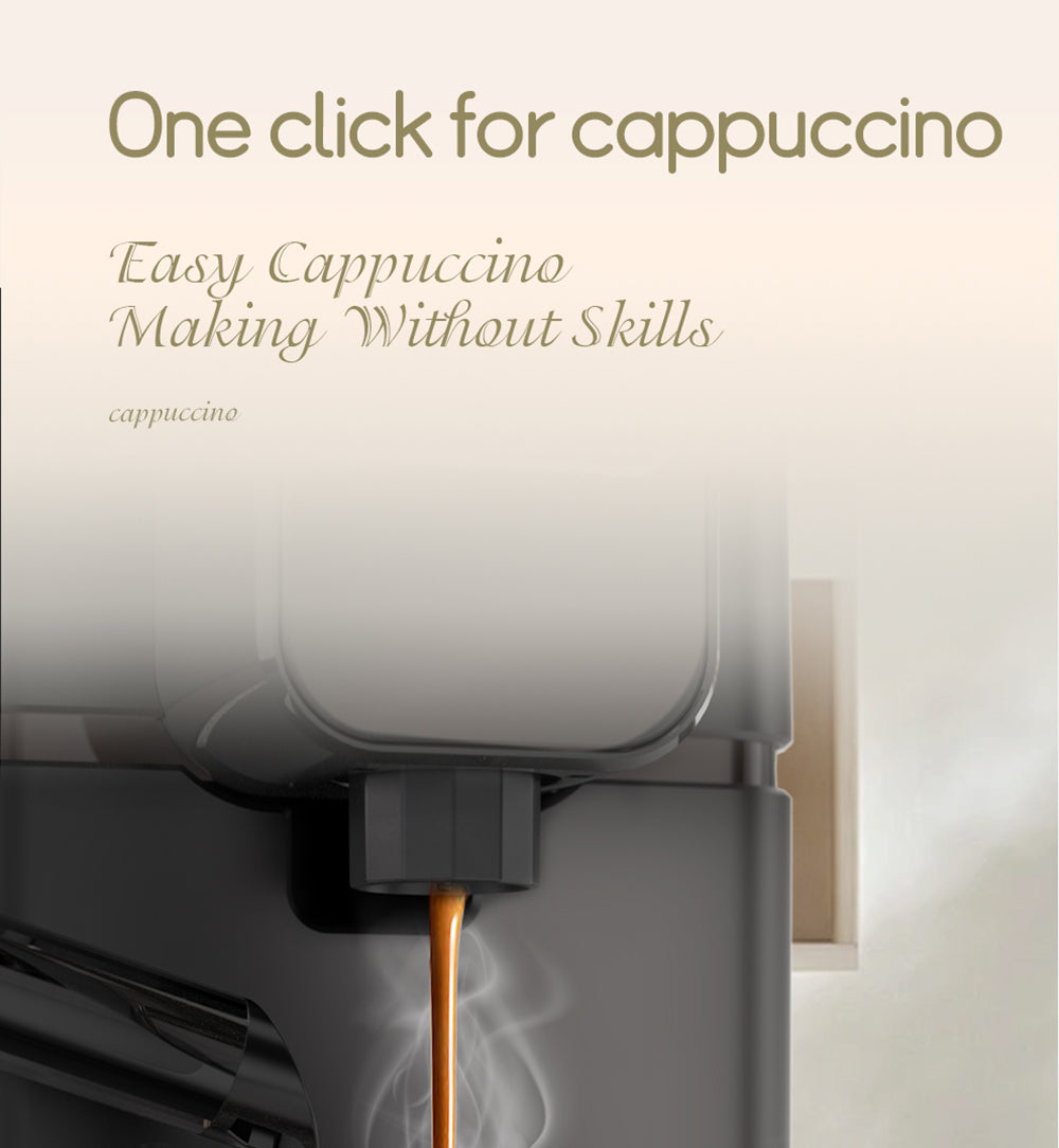 Kávovar na kapsle HiBREW H15 Nes, vysokotlaká extrakce 20 barů, odnímatelná nádržka na mléko, nastavitelná teplota a objem