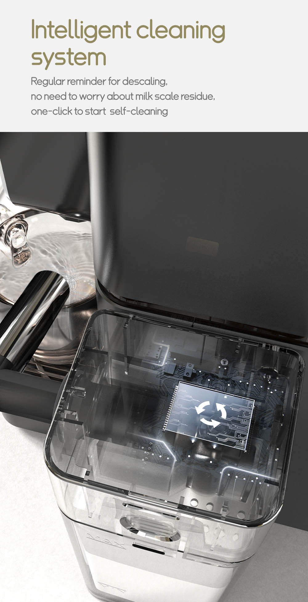 Kávovar na kapsle HiBREW H15 Nes, vysokotlaká extrakce 20 barů, odnímatelná nádržka na mléko, nastavitelná teplota a objem