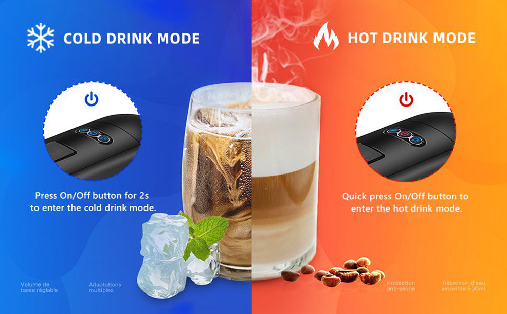 HiBREW H1A 1450W espresso kávovar, 19barová extrakce, horká/studená kávovar 4 v 1 s více kapslemi - černý