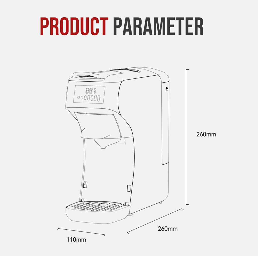 Kávovar HiBREW H1B 5 v 1 na kapsle, nádržka na vodu 600 ml, tlak extrakce 19 barů, režim studené/horké kávy, LED indikátor, pro Kcup*/Nes*/DG*/espresso prášek, béžová