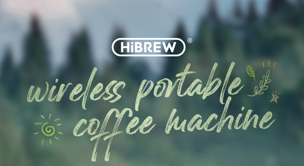 Bezdrátový přenosný espresso kávovar HiBREW H4B 3 v 1, tlak 15 barů, dobíjecí baterie 2200 mAh, s adaptérem a úložným pouzdrem.