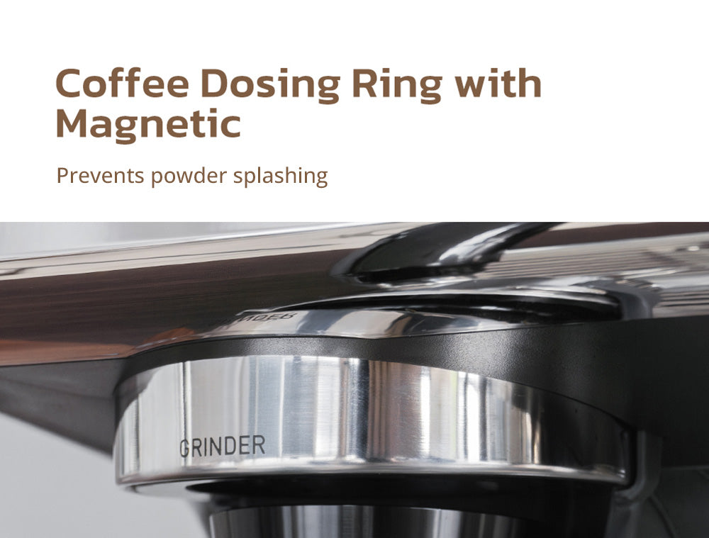 Kávovar HiBREW H7A, espresso kávovar, tlak 20 barů, systém duálního bojleru, mlýnek s 30 úrovněmi, kapacita kávových zrn 250 g, dotykový LCD displej