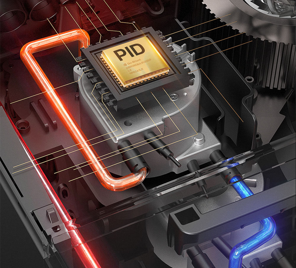 Kávovar HiBREW H7A, espresso kávovar, tlak 20 barů, systém duálního bojleru, mlýnek s 30 úrovněmi, kapacita kávových zrn 250 g, dotykový LCD displej