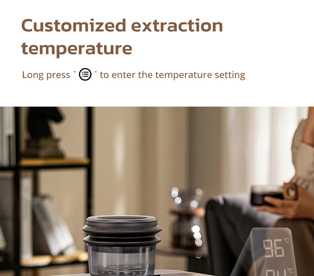 Kávovar HiBREW H7A, espresso kávovar, tlak 20 barů, systém duálního bojleru, mlýnek s 30 úrovněmi, kapacita kávových zrn 250 g, dotykový LCD displej