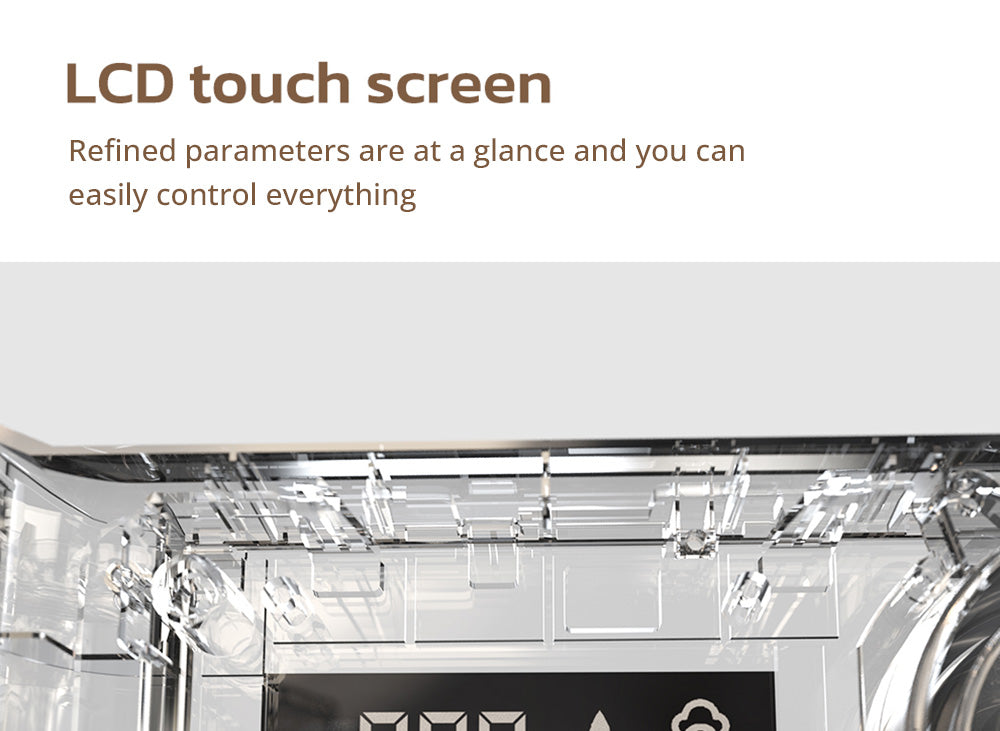 Kávovar HiBREW H7A, espresso kávovar, tlak 20 barů, systém duálního bojleru, mlýnek s 30 úrovněmi, kapacita kávových zrn 250 g, dotykový LCD displej