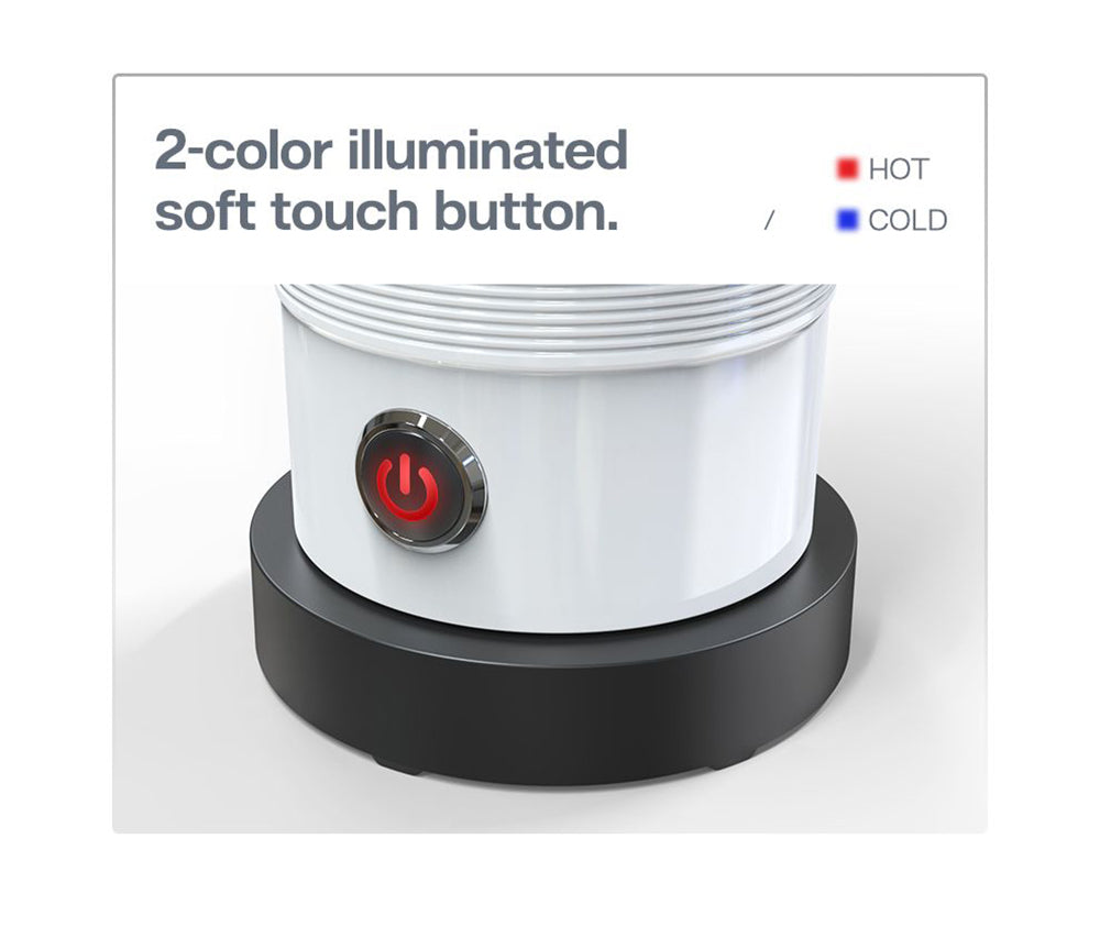 HiBREW M1A 450W napěňovač mléka, pěnicí stroj, mixér na čokoládu, studené/horké latte cappuccino, plně automatický ohřívač mléka - černý