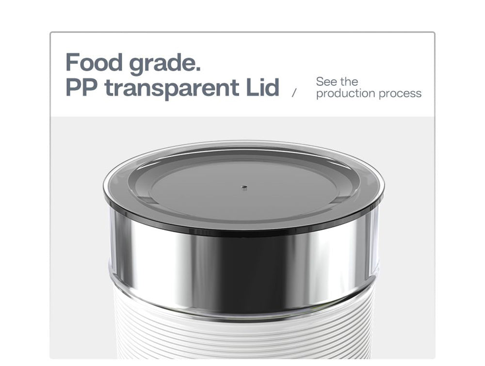 HiBREW M1A 450W napěňovač mléka, pěnicí stroj, mixér na čokoládu, studené/horké latte cappuccino, plně automatický ohřívač mléka - černý