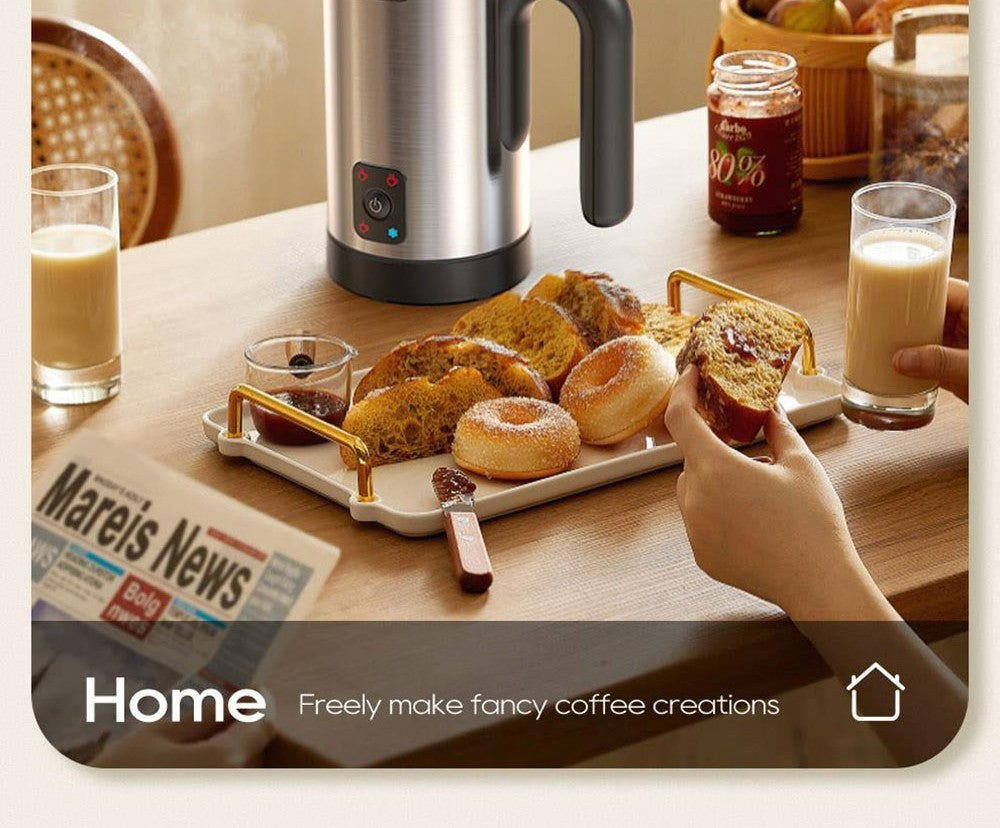 HiBREW M3A 4 v 1 napěňovač mléka, plně automatický ohřívač mléka, napěňování studeného/horkého mléka, objem napěňování 130 ml, objem ohřevu mléka 300 ml