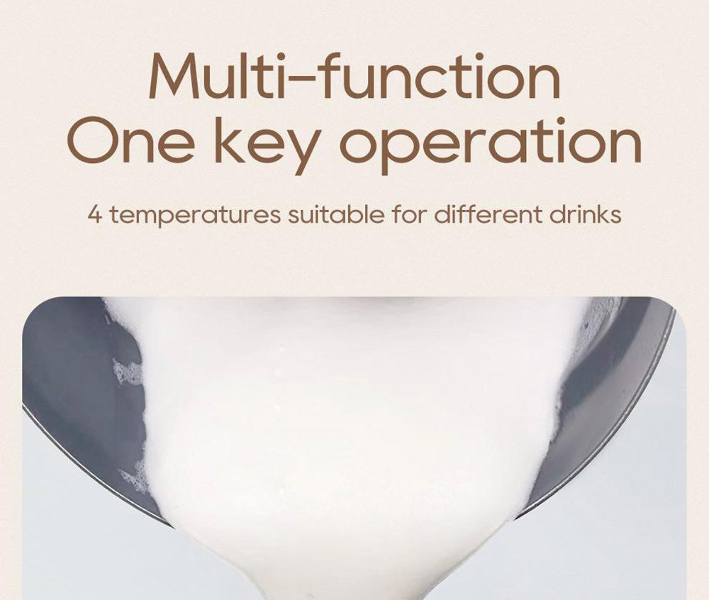 HiBREW M3A 4 v 1 napěňovač mléka, plně automatický ohřívač mléka, napěňování studeného/horkého mléka, objem napěňování 130 ml, objem ohřevu mléka 300 ml