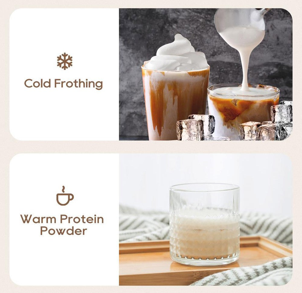 HiBREW M3A 4 v 1 napěňovač mléka, plně automatický ohřívač mléka, napěňování studeného/horkého mléka, objem napěňování 130 ml, objem ohřevu mléka 300 ml