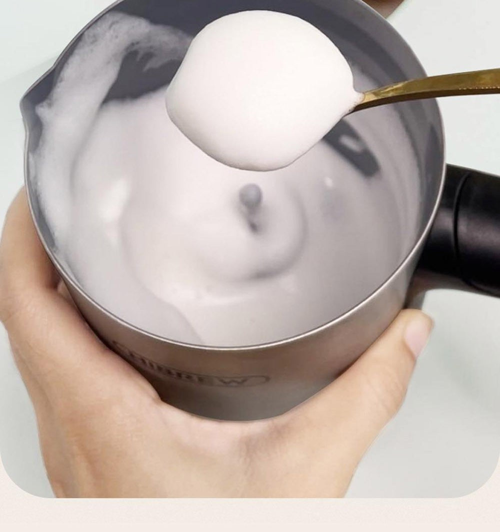 HiBREW M3A 4 v 1 napěňovač mléka, plně automatický ohřívač mléka, napěňování studeného/horkého mléka, objem napěňování 130 ml, objem ohřevu mléka 300 ml