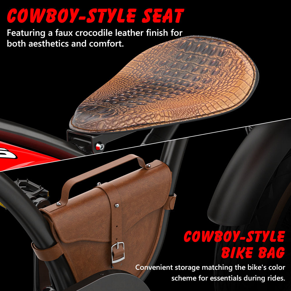 Elektrické kolo Hidoes B10, motor 1000 W, baterie 48 V 13 Ah, 20 x 4