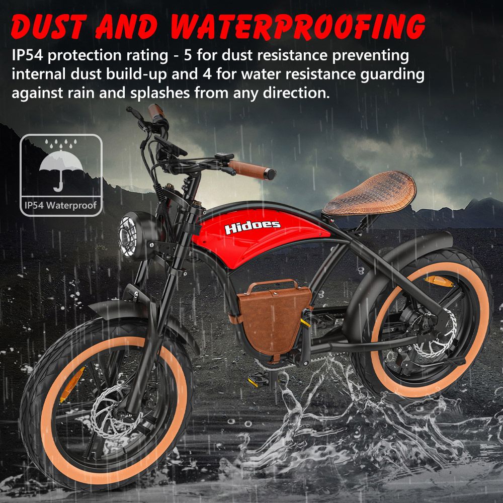 Elektrické kolo Hidoes B10, motor 1000 W, baterie 48 V 13 Ah, 20 x 4