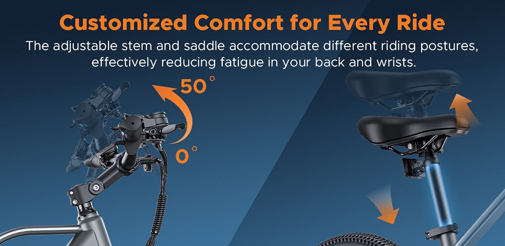 Elektrické kolo HillMiles MileTrail 1, motor 250 W, baterie 36 V 13 Ah, pneumatiky 26 x 1,95 palce, maximální rychlost 25 km/h, maximální dojezd 120 km, hydraulické kotoučové brzdy, odpružená přední vidlice, 7stupňová řadicí páka - šedá