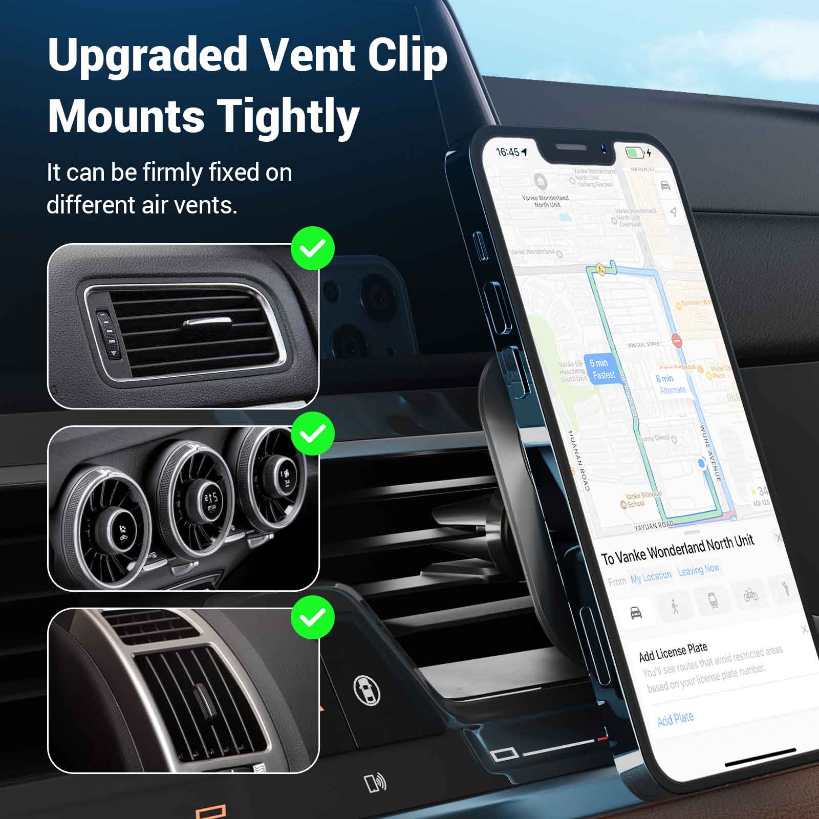 Hinovo MC1-2 15W magnetická bezdrátová nabíječka do auta