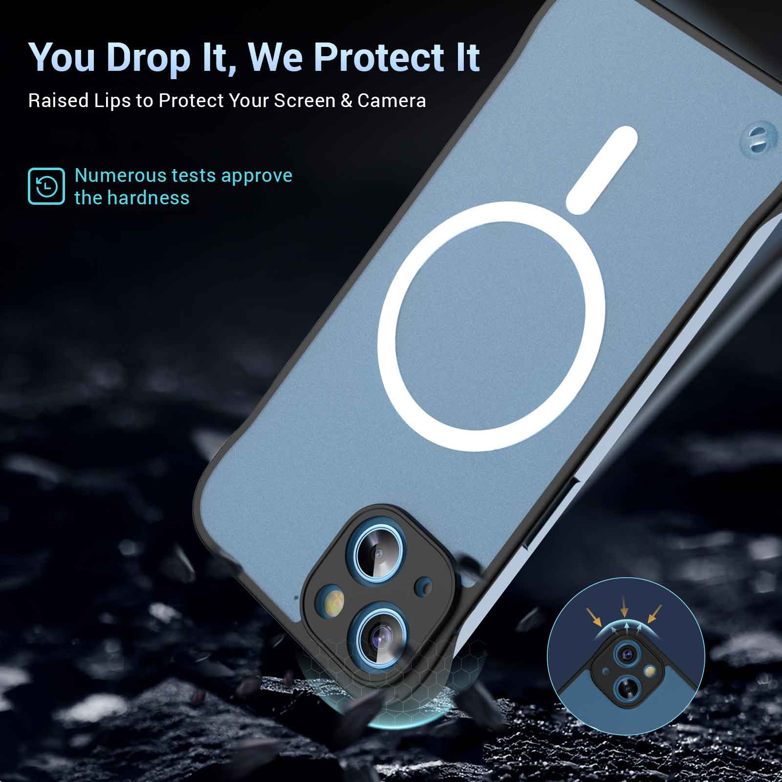 Magnetický kryt na mobilní telefon HINOVO MPC1-ip13 pro iPhone 13