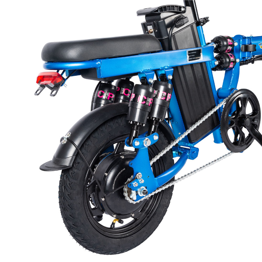 Elektrokolo HONEYWHALE S6 Pro 14 palců, bezkartáčový motor 350 W, 25 km/h, baterie 48 V 15 Ah, dojezd 45–55 km, šest tlumičů, kotoučové brzdy – šedé