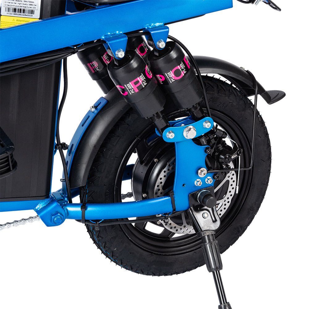 Elektrokolo HONEYWHALE S6 Pro 14 palců, bezkartáčový motor 350 W, 25 km/h, baterie 48 V 15 Ah, dojezd 45–55 km, šest tlumičů, kotoučové brzdy – šedé