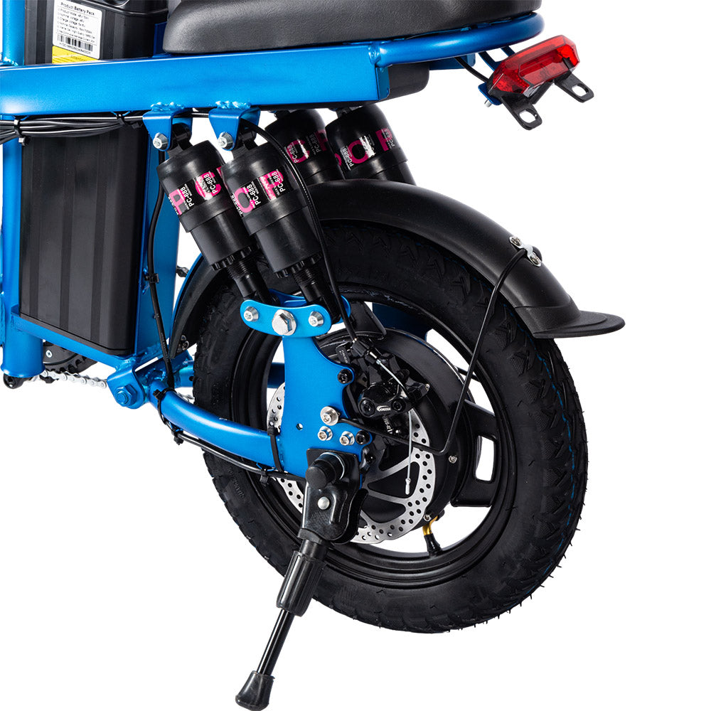 Elektrokolo HONEYWHALE S6 Pro 14 palců, bezkartáčový motor 350 W, 25 km/h, baterie 48 V 15 Ah, dojezd 45–55 km, šest tlumičů, kotoučové brzdy – šedé