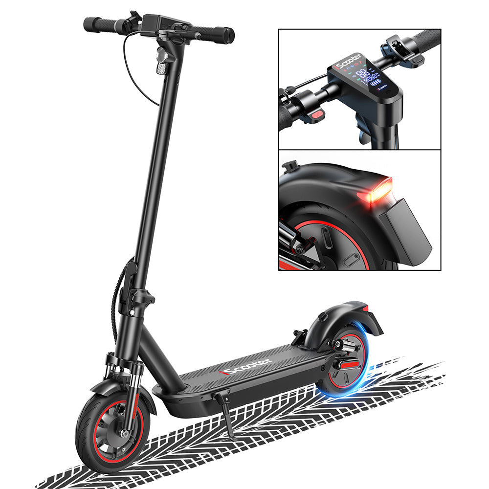 iScooter i10Max Electric Scooter, 750W Motor, 48V 18Ah Battery, 10 inches Pneumatic Tire, 45km/h Max Speed, 96km Range, IP54 Waterproof, Front and Rear Suspension, App Control